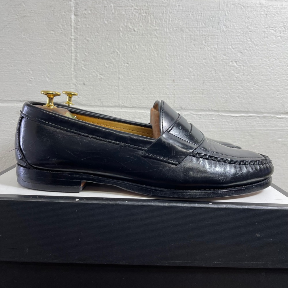 Sebago Black Leather Classic Penny Loafers Slip On Dress Shoes Men's Size 11 EEE